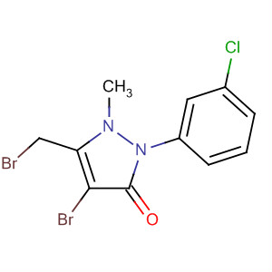 897666-26-1  3H-Pyrazol-3-one,4-bromo-5-(bromomethyl)-2-(3-chlorophenyl)-1,2-dihydro-1-methyl-