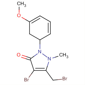 897666-28-3  3H-Pyrazol-3-one,4-bromo-5-(bromomethyl)-1,2-dihydro-2-(3-methoxyphenyl)-1-methyl-