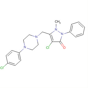 897666-43-2  3H-Pyrazol-3-one,4-chloro-5-[[4-(4-chlorophenyl)-1-piperazinyl]methyl]-1,2-dihydro-1-methyl-2-phenyl-