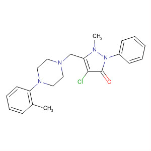 897666-44-3  3H-Pyrazol-3-one,4-chloro-1,2-dihydro-1-methyl-5-[[4-(2-methylphenyl)-1-piperazinyl]methyl]-2-phenyl-