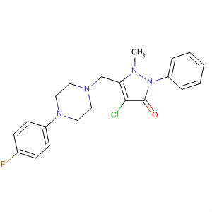 897666-45-4  3H-Pyrazol-3-one,4-chloro-5-[[4-(4-fluorophenyl)-1-piperazinyl]methyl]-1,2-dihydro-1-methyl-2-phenyl-