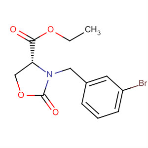 897939-56-9  4-Oxazolidinecarboxylic acid, 3-[(3-bromophenyl)methyl]-2-oxo-, ethylester, (4R)-