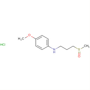 89804-87-5  Benzenamine, 4-methoxy-N-[3-(methylsulfinyl)propyl]-, hydrochloride