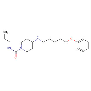 89805-29-8  1-Piperidinecarboxamide, 4-[(5-phenoxypentyl)amino]-N-propyl-