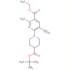 898227-84-4  3-Pyridinecarboxylic acid,5-cyano-6-[4-[(1,1-dimethylethoxy)carbonyl]-1-piperidinyl]-2-methyl-,ethyl ester