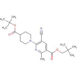 898227-86-6  3-Pyridinecarboxylic acid,5-cyano-6-[4-[(1,1-dimethylethoxy)carbonyl]-1-piperidinyl]-2-methyl-,2,2-dimethylpropyl ester