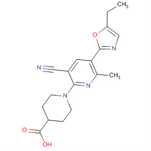 898229-21-5  4-Piperidinecarboxylic acid,1-[3-cyano-5-(5-ethyl-2-oxazolyl)-6-methyl-2-pyridinyl]-