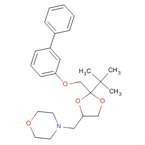 89832-44-0  Morpholine,4-[[2-[([1,1'-biphenyl]-3-yloxy)methyl]-2-(1,1-dimethylethyl)-1,3-dioxolan-4-yl]methyl]-