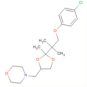 89832-55-3  Morpholine,4-[[2-[2-(4-chlorophenoxy)-1,1-dimethylethyl]-2-methyl-1,3-dioxolan-4-yl]methyl]-