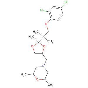 89832-69-9  Morpholine,4-[[2-[2-(2,4-dichlorophenoxy)-1,1-dimethylethyl]-2-methyl-1,3-dioxolan-4-yl]methyl]-2,6-dimethyl-