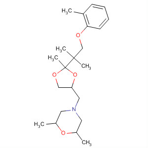 89832-71-3  Morpholine,4-[[2-[1,1-dimethyl-2-(2-methylphenoxy)ethyl]-2-methyl-1,3-dioxolan-4-yl]methyl]-2,6-dimethyl-