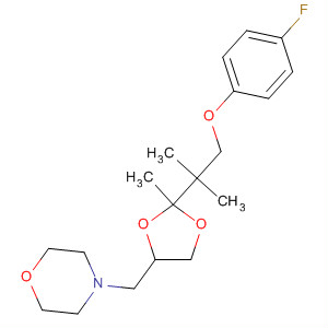 89833-49-8  Morpholine,4-[[2-[2-(4-fluorophenoxy)-1,1-dimethylethyl]-2-methyl-1,3-dioxolan-4-yl]methyl]-