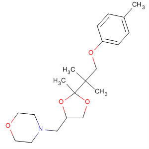 89833-95-4  Morpholine,4-[[2-[1,1-dimethyl-2-(4-methylphenoxy)ethyl]-2-methyl-1,3-dioxolan-4-yl]methyl]-