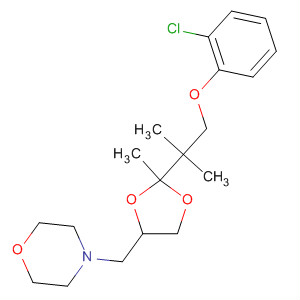 89834-30-0  Morpholine,4-[[2-[2-(2-chlorophenoxy)-1,1-dimethylethyl]-2-methyl-1,3-dioxolan-4-yl]methyl]-
