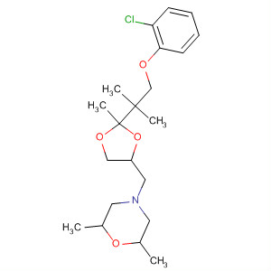89834-31-1  Morpholine,4-[[2-[2-(2-chlorophenoxy)-1,1-dimethylethyl]-2-methyl-1,3-dioxolan-4-yl]methyl]-2,6-dimethyl-