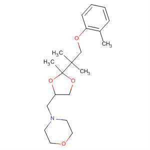 89834-39-9  Morpholine,4-[[2-[1,1-dimethyl-2-(2-methylphenoxy)ethyl]-2-methyl-1,3-dioxolan-4-yl]methyl]-