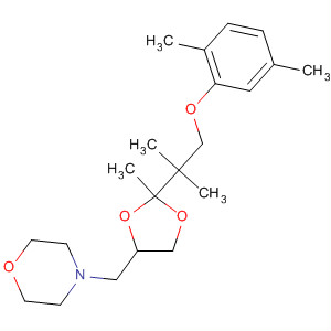 89834-46-8  Morpholine,4-[[2-[2-(2,5-dimethylphenoxy)-1,1-dimethylethyl]-2-methyl-1,3-dioxolan-4-yl]methyl]-
