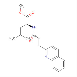 89847-25-6  L-Leucine, N-[1-oxo-3-(2-quinolinyl)-2-propenyl]-, methyl ester