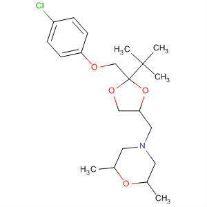 89858-12-8  Morpholine,4-[[2-[(4-chlorophenoxy)methyl]-2-(1,1-dimethylethyl)-1,3-dioxolan-4-yl]methyl]-2,6-dimethyl-