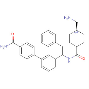 898802-60-3  [1,1'-Biphenyl]-4-carboxamide,3'-[1-[[[trans-4-(aminomethyl)cyclohexyl]carbonyl]amino]-2-phenylethyl]-