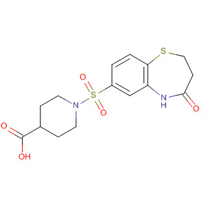 898808-68-9  4-Piperidinecarboxylic acid,1-[(2,3,4,5-tetrahydro-4-oxo-1,5-benzothiazepin-7-yl)sulfonyl]-