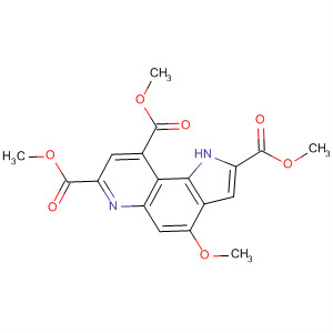 89882-63-3  1H-Pyrrolo[2,3-f]quinoline-2,7,9-tricarboxylic acid, 4-methoxy-, trimethylester