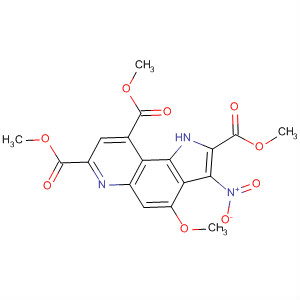 89882-65-5  1H-Pyrrolo[2,3-f]quinoline-2,7,9-tricarboxylic acid, 4-methoxy-3-nitro-,trimethyl ester