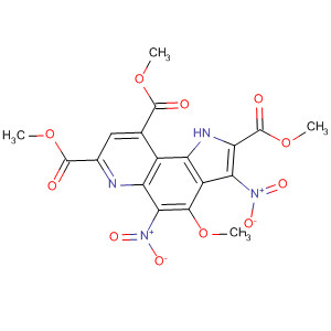 89882-66-6  1H-Pyrrolo[2,3-f]quinoline-2,7,9-tricarboxylic acid,4-methoxy-3,5-dinitro-, trimethyl ester