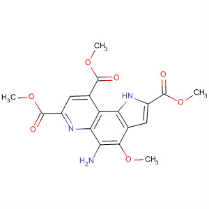 89882-67-7  1H-Pyrrolo[2,3-f]quinoline-2,7,9-tricarboxylic acid, 5-amino-4-methoxy-,trimethyl ester