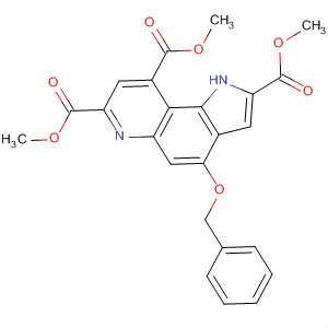 89882-71-3  1H-Pyrrolo[2,3-f]quinoline-2,7,9-tricarboxylic acid, 4-(phenylmethoxy)-,trimethyl ester