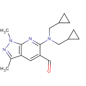 898911-75-6  1H-Pyrazolo[3,4-b]pyridine-5-carboxaldehyde,6-[bis(cyclopropylmethyl)amino]-1,3-dimethyl-