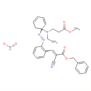 89904-72-3  2-Propenoic acid,2-cyano-3-[4-[[4-[ethyl(3-methoxy-3-oxopropyl)amino]phenyl]azo]-3-nitrophenyl]-, phenylmethyl ester