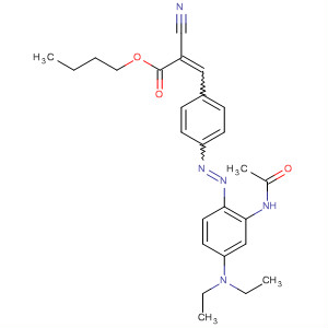 89904-84-7  2-Propenoic acid,3-[4-[[2-(acetylamino)-4-(diethylamino)phenyl]azo]phenyl]-2-cyano-,butyl ester