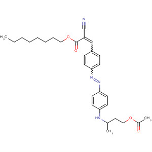 89904-90-5  2-Propenoic acid,3-[4-[[4-[[2-(acetyloxy)ethyl]ethylamino]phenyl]azo]phenyl]-2-cyano-,octyl ester