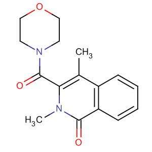 89929-08-8  Morpholine,4-[(1,2-dihydro-2,4-dimethyl-1-oxo-3-isoquinolinyl)carbonyl]-