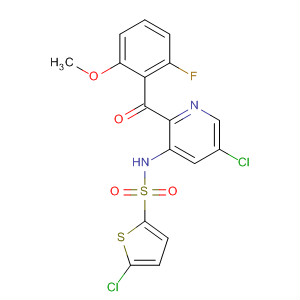 899423-48-4  2-Thiophenesulfonamide,5-chloro-N-[5-chloro-2-(2-fluoro-6-methoxybenzoyl)-3-pyridinyl]-