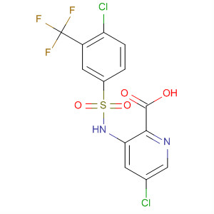 899424-58-9  2-Pyridinecarboxylic acid,5-chloro-3-[[[4-chloro-3-(trifluoromethyl)phenyl]sulfonyl]amino]-