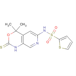 899437-50-4  2-Thiophenesulfonamide,N-(1,4-dihydro-4,4-dimethyl-2-thioxo-2H-pyrido[3,4-d][1,3]oxazin-6-yl)-