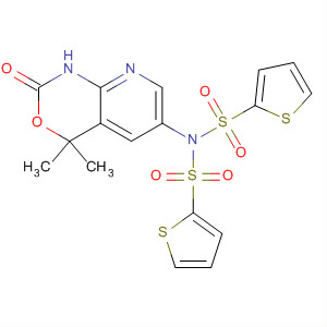 899437-55-9  2-Thiophenesulfonamide,N-(1,4-dihydro-4,4-dimethyl-2-oxo-2H-pyrido[2,3-d][1,3]oxazin-6-yl)-N-(2-thienylsulfonyl)-