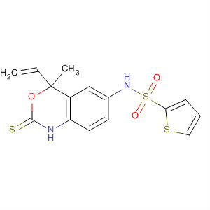 899437-66-2  2-Thiophenesulfonamide,N-(4-ethenyl-1,4-dihydro-4-methyl-2-thioxo-2H-3,1-benzoxazin-6-yl)-