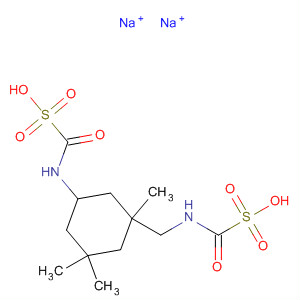 89945-11-9  Methanesulfonic acid,oxo[[[1,3,3-trimethyl-5-[(sulfocarbonyl)amino]cyclohexyl]methyl]amino]-,disodium salt