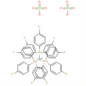 89954-38-1  Mercury(2+), tris[tris(4-fluorophenyl)phosphine]-, diperchlorate