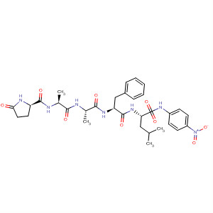 89970-77-4  L-Leucinamide,5-oxo-L-prolyl-L-alanyl-L-alanyl-L-phenylalanyl-N-(4-nitrophenyl)-