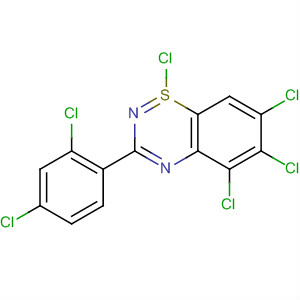 89983-57-3  1l4-1,2,4-Benzothiadiazine, 1,5,6,7-tetrachloro-3-(2,4-dichlorophenyl)-