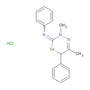 89515-74-2  Benzenamine,N-(3,6-dihydro-3,5-dimethyl-6-phenyl-2H-1,3,4-selenadiazin-2-ylidene)-, monohydrochloride