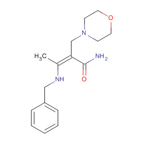89537-86-0  4-Morpholinepropanamide, a-[1-[(phenylmethyl)amino]ethylidene]-, (Z)-
