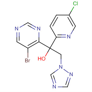 89544-30-9  4-Pyrimidinemethanol,5-bromo-a-(5-chloro-2-pyridinyl)-a-(1H-1,2,4-triazol-1-ylmethyl)-