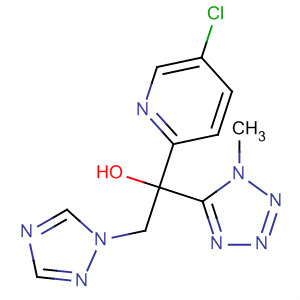 89544-32-1  2-Pyridinemethanol,5-chloro-a-(1-methyl-1H-tetrazol-5-yl)-a-(1H-1,2,4-triazol-1-ylmethyl)-