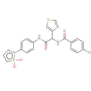 895571-06-9  4-Thiazoleacetamide,2-[(4-chlorobenzoyl)amino]-N-[4-(1,1-dioxido-2-isothiazolidinyl)phenyl]-
