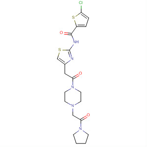 895571-43-4  2-Thiophenecarboxamide,5-chloro-N-[4-[2-oxo-2-[4-[2-oxo-2-(1-pyrrolidinyl)ethyl]-1-piperazinyl]ethyl]-2-thiazolyl]-